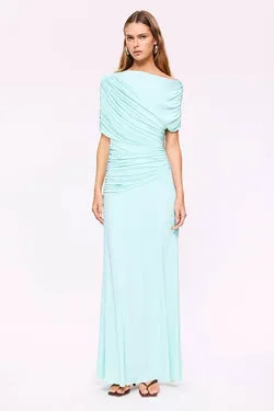 Emily Draped Ruched Maxi Dress