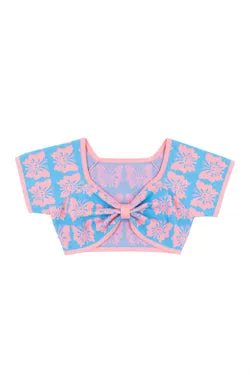 Happy Butterfly Knit Top - Pink/Blue