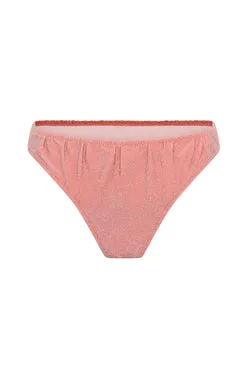 Clam Shell High Rise Brief - Red/Peach