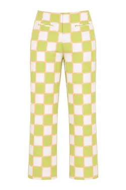 Airbrush Check Kokomo Pant - Olive