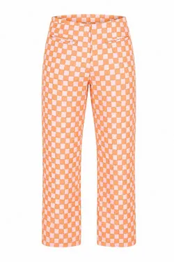 Check Kokomo Pant - Pink/Orange