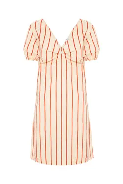 Thin Stripe Mini Dress