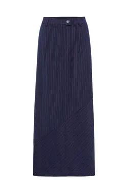 Sailor Pinstripe Maxi Skirt