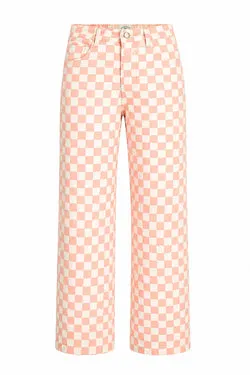 Check Vacation Pant - Peach