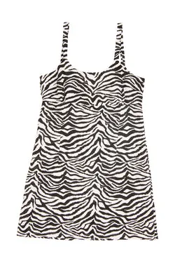 Zebra Maldives Dress - Black/White