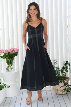 THE HANDLOOM | Eva Maxi Dress - Black