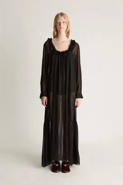 Evelyn Georgette LS Dress