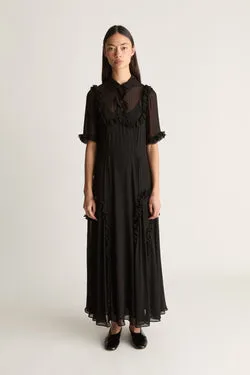 Evelyn Georgette Midi Dress