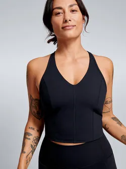 FEMME FATALE RECYCLED Longline Bra Black