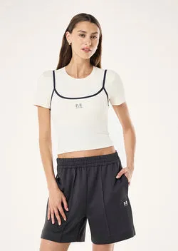 FORWARD SHORT SLEEVE TEE IN WHISPER WHITE