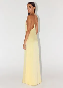 Fine Line Maxi Dress - Yellow