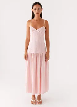 Found You Midi Dress - Pink