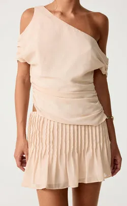 Harriette Mini Skirt (Seashell)