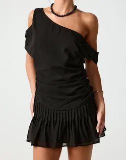 Harriette Mini Skirt (Black)
