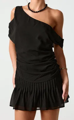 Harriette Mini Skirt (Black)