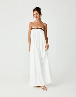 Garden Party Maxi Dress (Off White)