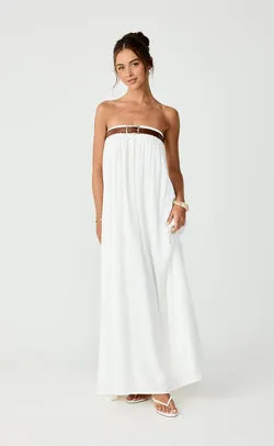 Garden Party Maxi Dress (Off White)