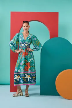 Dancing Playmates Long Sleeve Dress