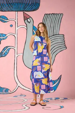 Past Lover Linen Print Skirt