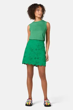 Fern Anglaise Scallop Skirt