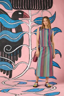 Seeing Stripes Knit Skirt