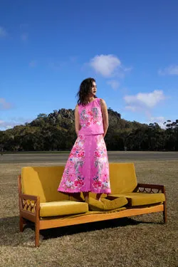 Zebra Crossing Midi Skirt