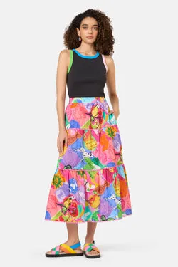 Pen Pals Printed Maxi Skirt