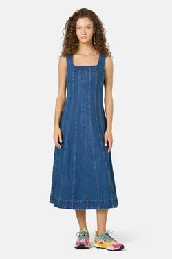 Forget Me Not Denim Midi Dress