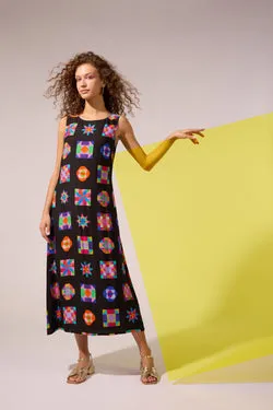 Pinwheel Midi Dress