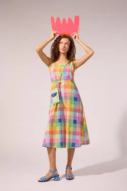 Little Checks Midi Dress