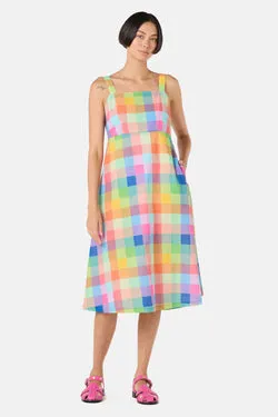 Little Checks Midi Dress
