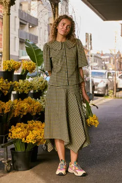 Rachele Check Seersucker Skirt