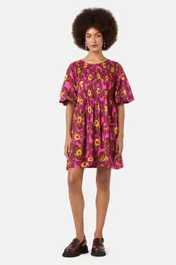 Flowerful Smock Dress