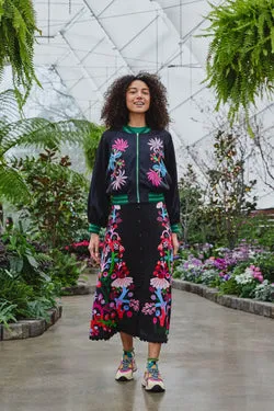 Wild Garden Midi Skirt