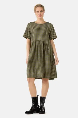 Rachele Check Seersucker Dress