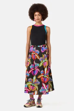 Orchid Printed Midi Skirt