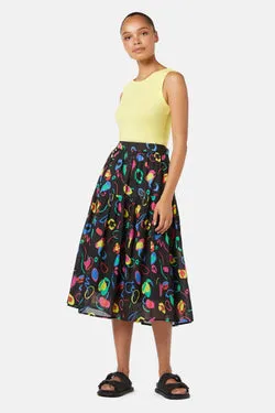 Neon Scribble Party Skirt