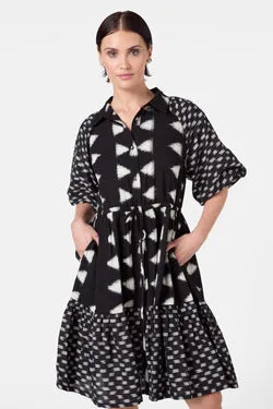 Ilana Ikat Smock Dress