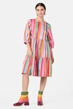Technicolour Smock Dress
