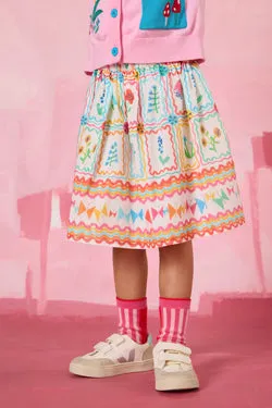 Gallery Border Kids Skirt