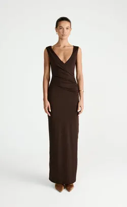 Cory Maxi Dress (Chocolate)