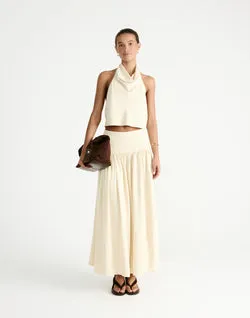 Flynn Maxi Skirt (Butter)