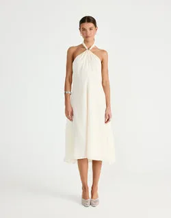 Merritt Midi Dress (Buttercream)