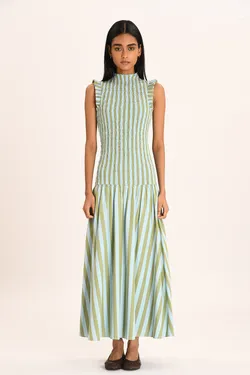 Gabrielle Dress  - Chene Stripe