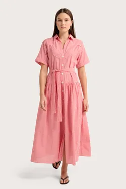 Georgie Dress - Red & White Gingham