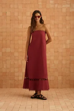 Gina Dress In Sangria