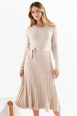 Gisele Knit Dress - Cream - FINAL SALE