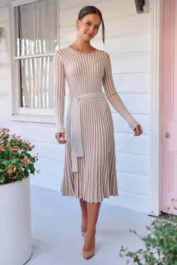 Gisele Knit Dress - Cream - FINAL SALE