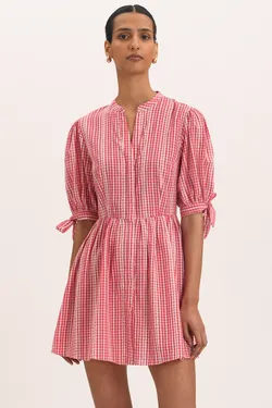 Gisella Dress - Cherry Check