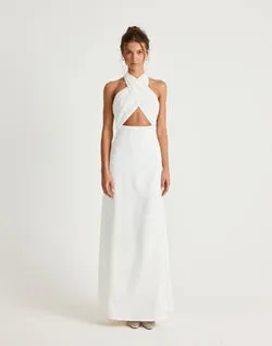 Sara Maxi Dress (White)